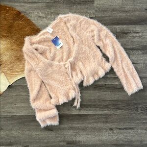 Abound Soft Blush Fuzzy Sweater